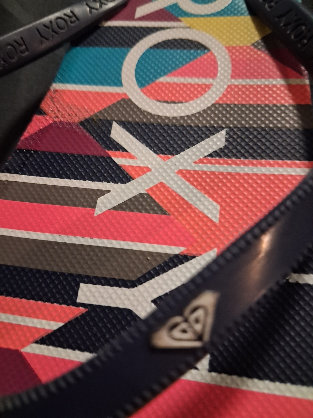 Roxy Multicolor Striped Flip Flops - Picture 2 of 6